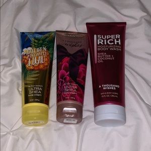 NOT USED! bath and body works lotion and body wash